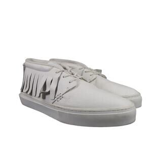 Clear Weather Shoes Mens 11 Sneaker Chukka Boot One O One White Leather Casual